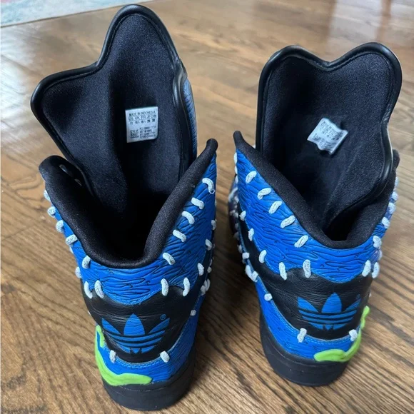 Adidas x Jeremy Scott Madballs Frankenstein Rare Hi-Top Sneakers Size 11 - Picture 3 of 9